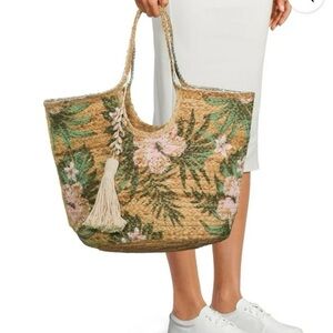 Women’s Jute Tote with Tassel